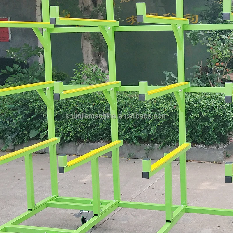 รถเข็นขนส่ง Cantilever ด้านเดียวหลายฉากสําหรับท่อโปรไฟล์อลูมิเนียม