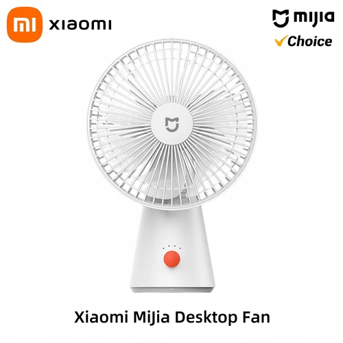 Imagen 1 del producto XIAOMI Mijia-ventilador de escritorio portátil, miniventiladores eléctricos de mano recargables por USB, refrigeración por aire inalámbrica, pequeño ventilador de 4 velocidades