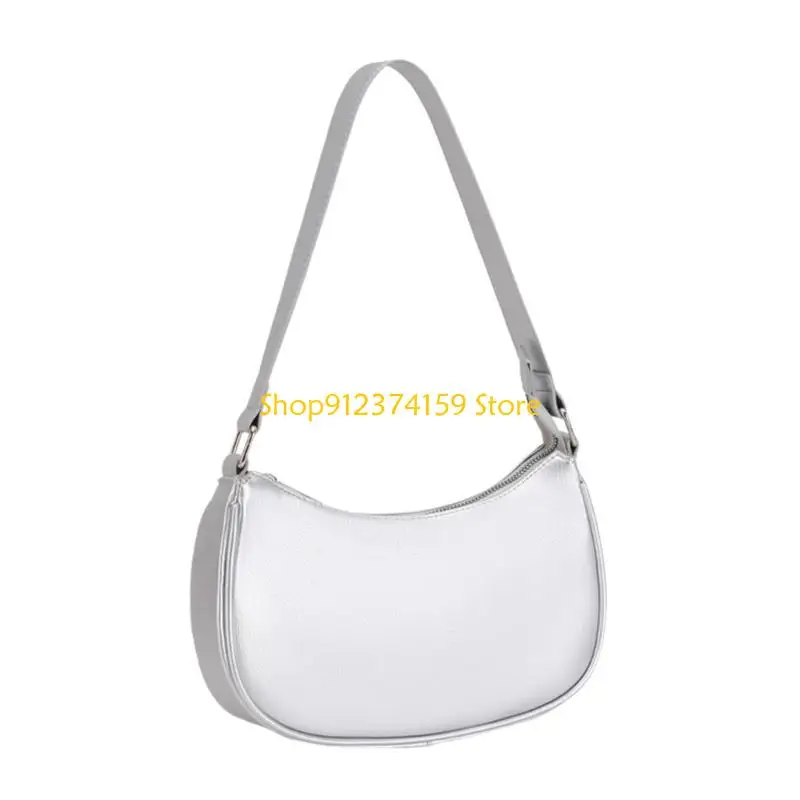 

G5AE Женщины пельмени Сумка Сумка для зимней подмышки с твердым цветом сумки для плеча с ретро -подмышками для повседневной для