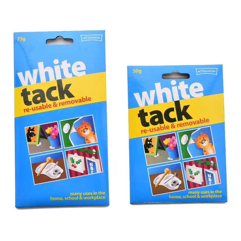 50/75g White Waterproof Sealing Putty Non Nailing Fireproof Adhesive Mud Eco No Trace Home Sealant Box Pack