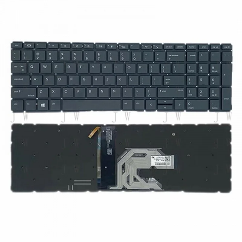 

DDZ для HP ProBook 450 G6 455R G6 455 G6 G7, клавиатура с подсветкой для ноутбука, английская