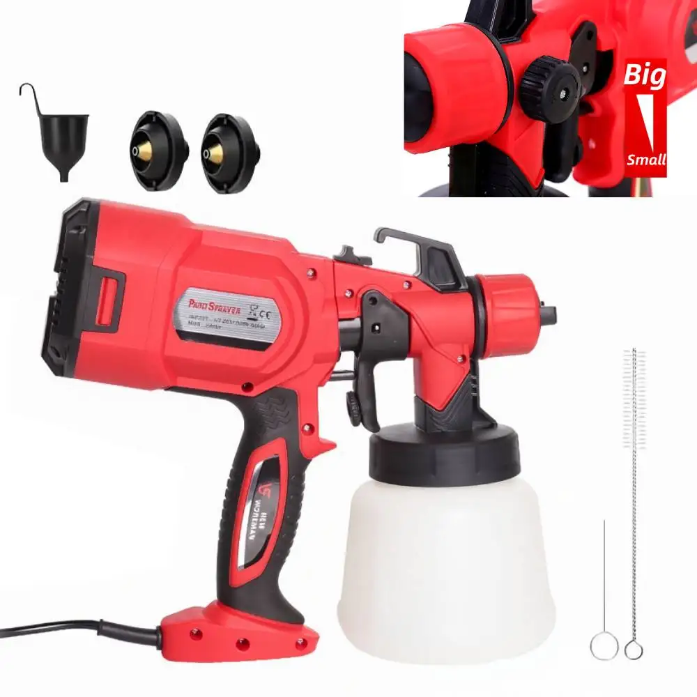 paint-sprayer-high-efficiency-painting-electric-spray-gun-with-adjustable-flow-detachable-900ml-container-for-home-improvement