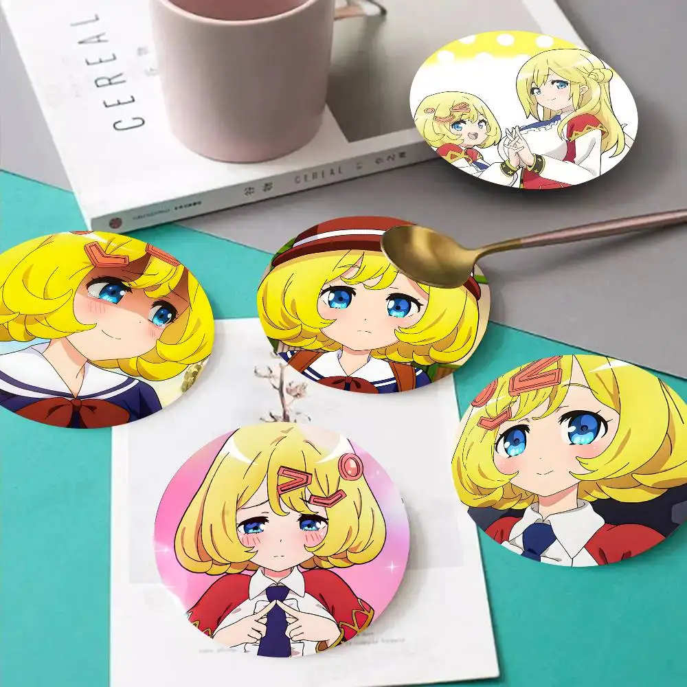 1pc Esyne Immoral Guild Wooden Coaster Colour Printing Cup Mat Home Desk Decoration Gifts