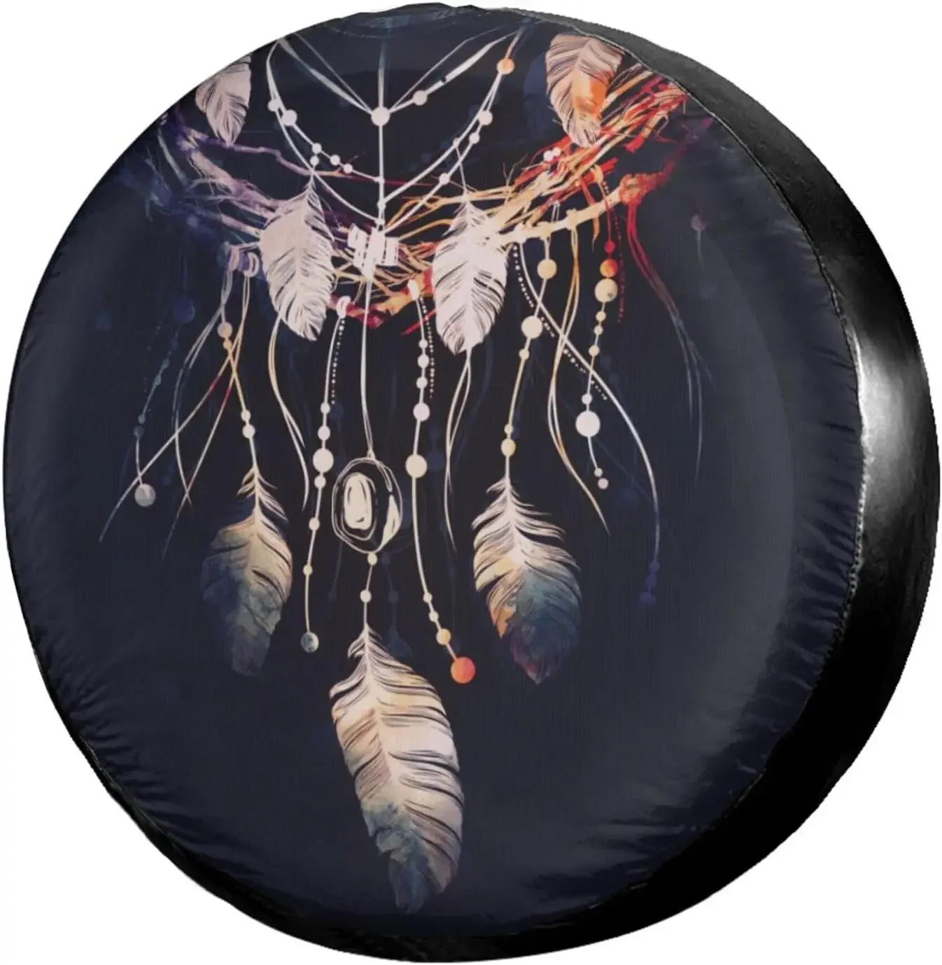 Dream Catcher Necklace Car Spare Tire Cover Wheel Protectors Water Dustproof Universal Fit for RV SUV Truck Camper Travel