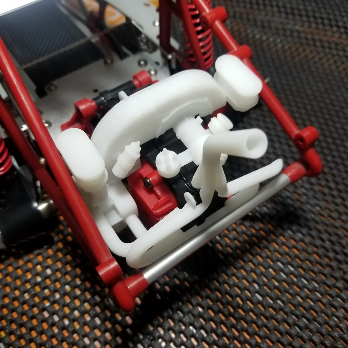 ホビーラジコン Buggy rc car engine 3d printed Model Unpainted simulation Engine For TAMIYA 1/10 RC
