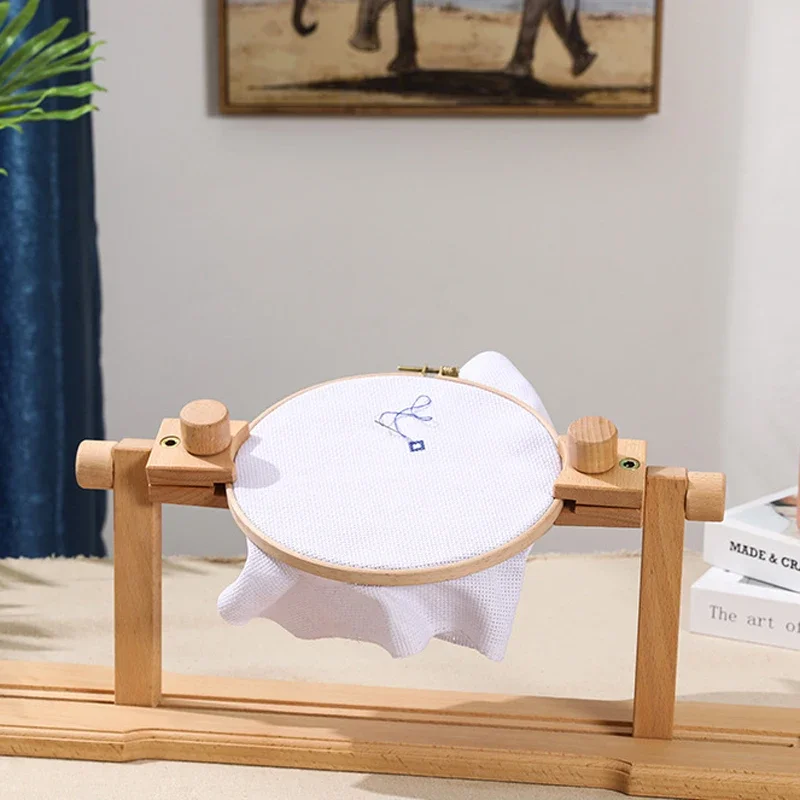 Adjustable embroidery Stand Hands Free Cross Stitch Wood embroidery Frame Sewing Craft Sewing Needlework embroidery Supplies