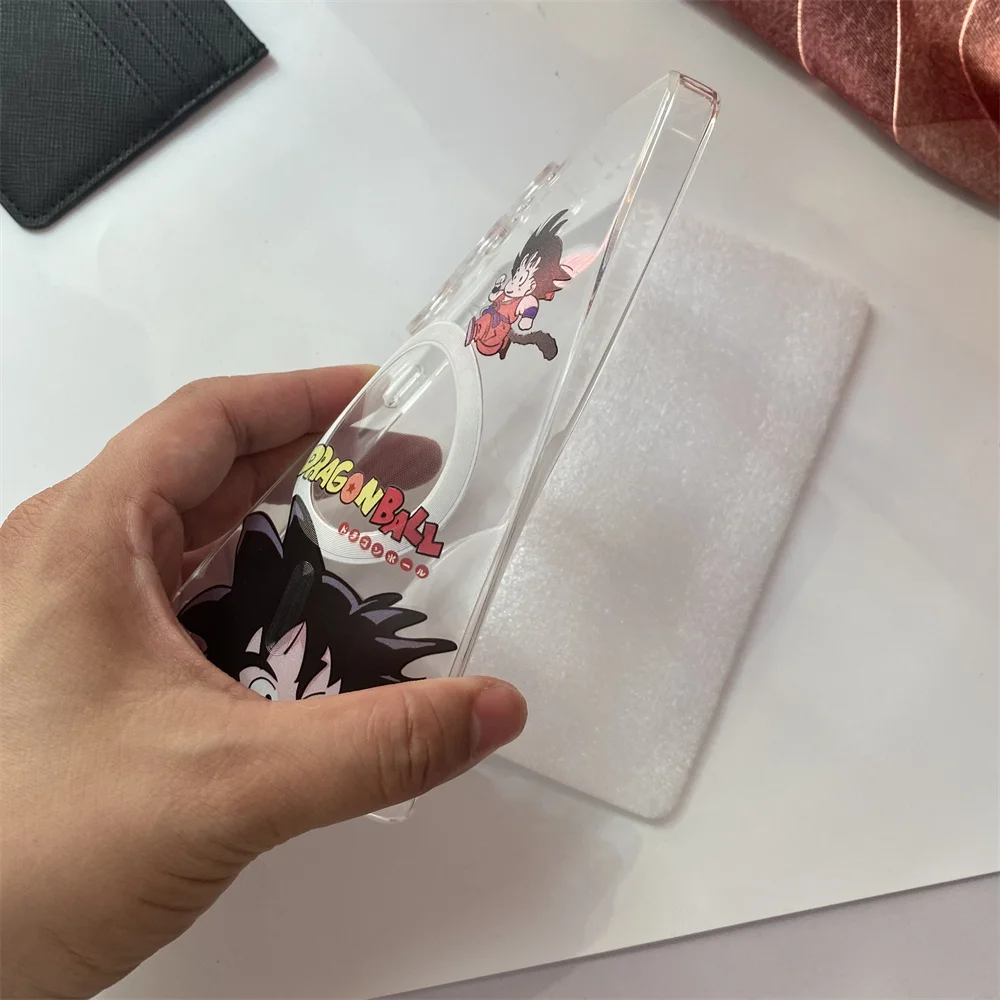 Anime Dragon Ball infanzia Goku Custodia magnetica per Samsung Galaxy S25 edge S24 Ultra S23 S22 Plus A35 A36 A55 A56 Cover morbida