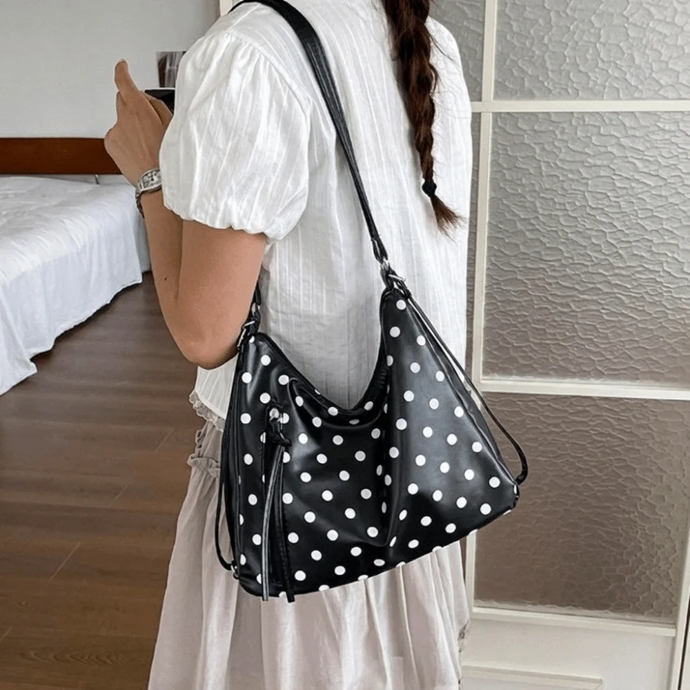Vintage PU Leather Polka Dot S - огляд і ціна Leather Work Womens Backpack