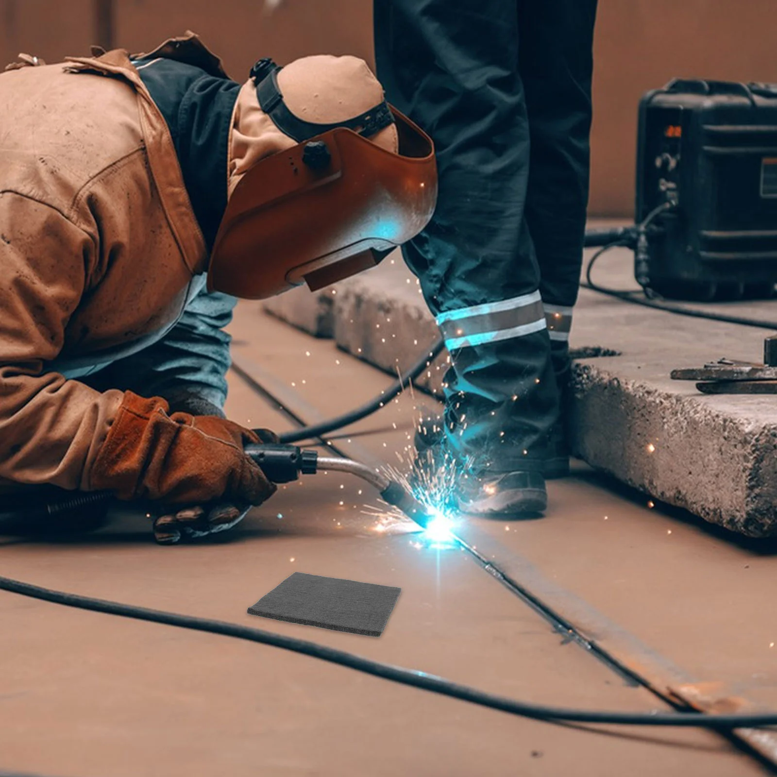 Selimut Las bahan serat karbon grafit insulasi flanel