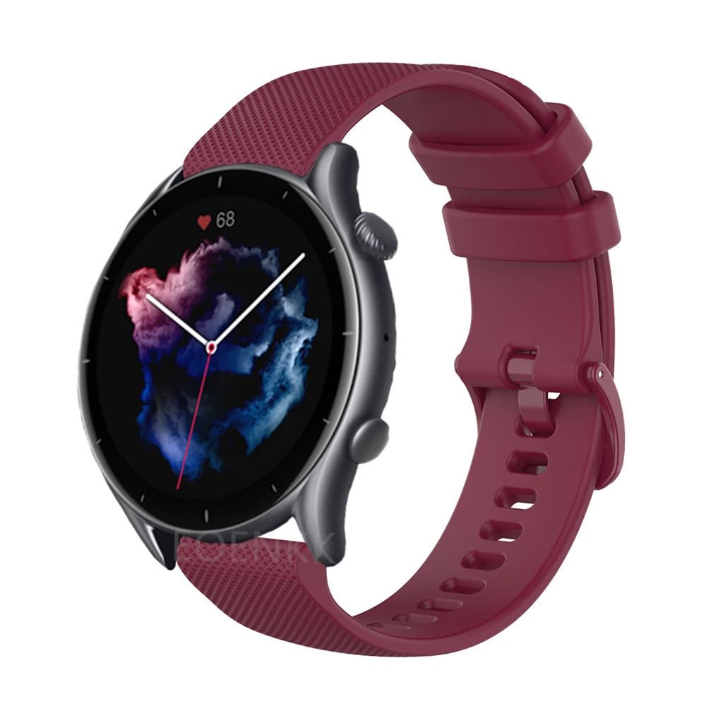 ل شاومي Huami Amazfit GTR 3 برو سيليكون المعصم حزام ل Amazfit GTR 2 2e/47 مللي متر 42 مللي متر/Bip S/U/GTS 3/2 ساعة صغيرة الفرقة سوار