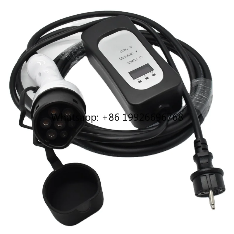 Mode 2 Car Charging Cable Type 2 Female Plug 16A Portable EV IEC62196 Cable Connector Portable Type 2 Ev Charging Plug