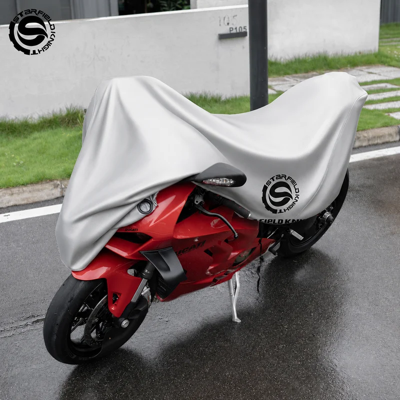 Motorcycle Cover Waterproof Rain-cover Dustproof Sun UV Protection Full Coverage Outdoor Parking Protection Gears For All Season