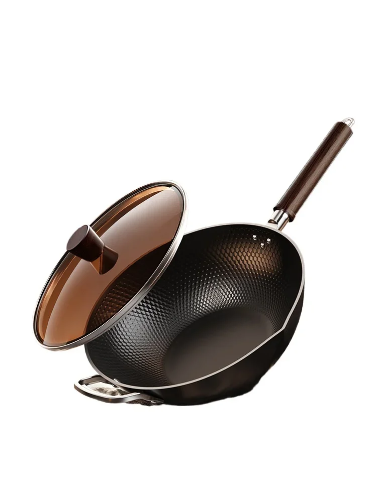 

Iron pan non-stick pan household wok induction cooker gas stove special