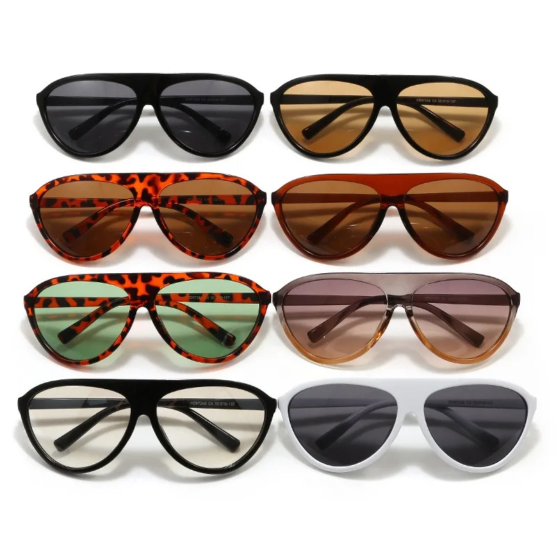 

Fashion Spicy Girls Pilot Toad-shaped Sunglasses Women Outdoor UV Protection Eyewear Ladies' High-end Stylish Large Sunglasses
