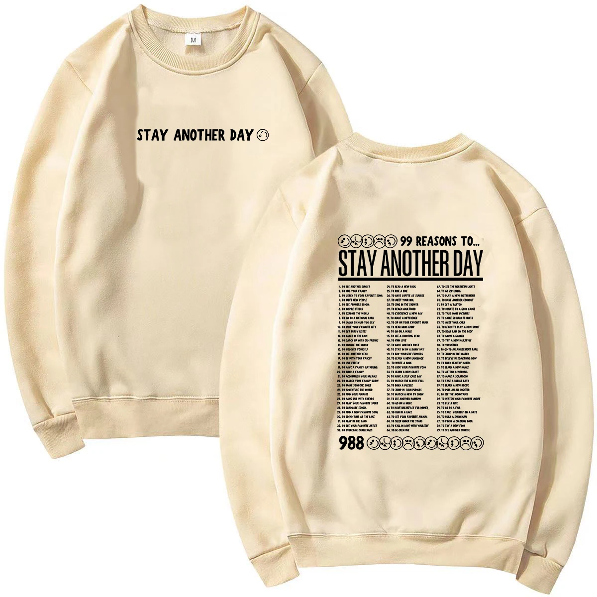 STAY ANOTHER DAY เสื้อกันหนาวผู้หญิงนุ่มสบายๆหลวม VINTAGE หญิง Hoodies 2024 ฤดูหนาว WARM ขนแกะนักเรียน