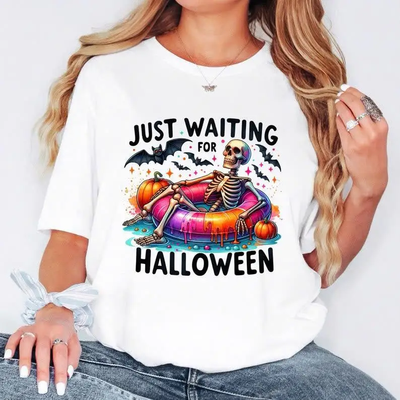

Halloween, Skeleton, Pumpkin, Funny Quote, Graphic Tee, Spooky, Themed Party
