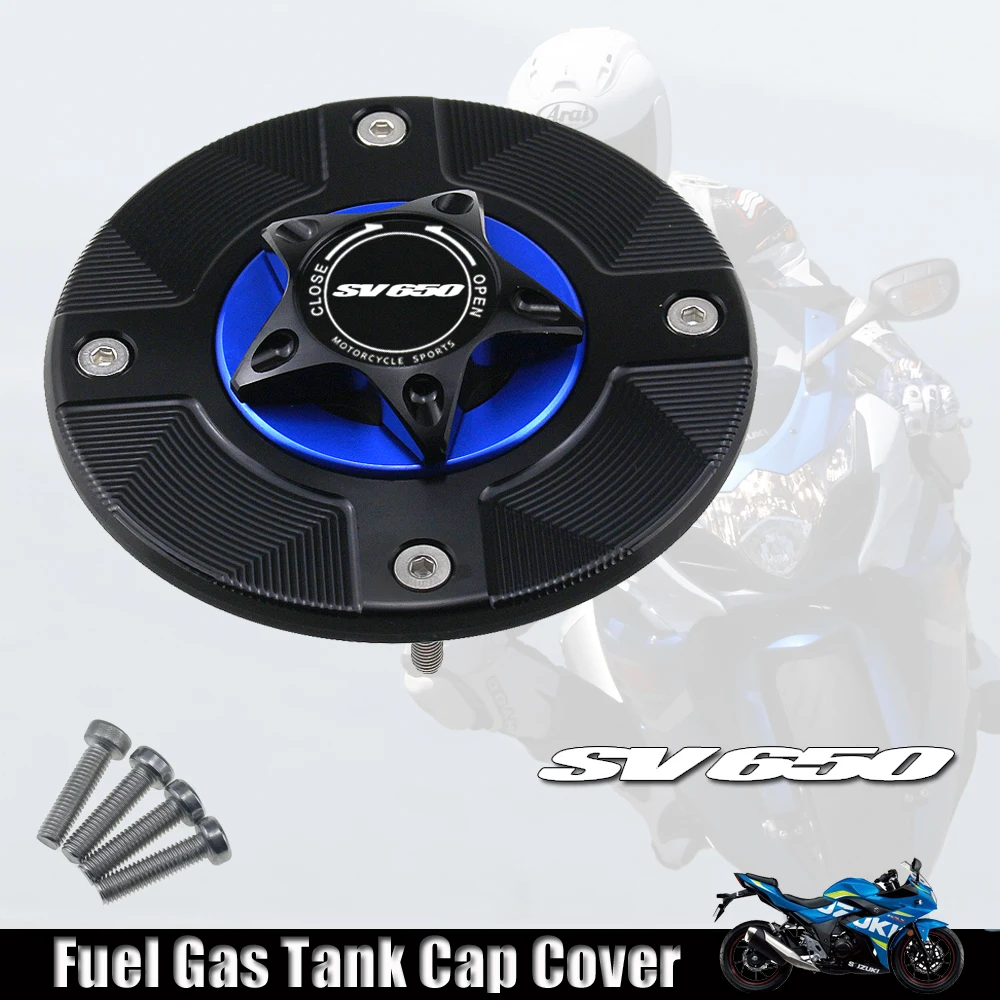 Keyless Motorcycle Fuel Gas Tank cap Cover For SUZUKI SV650 SV 650 1999-2002 ( 2000 2001