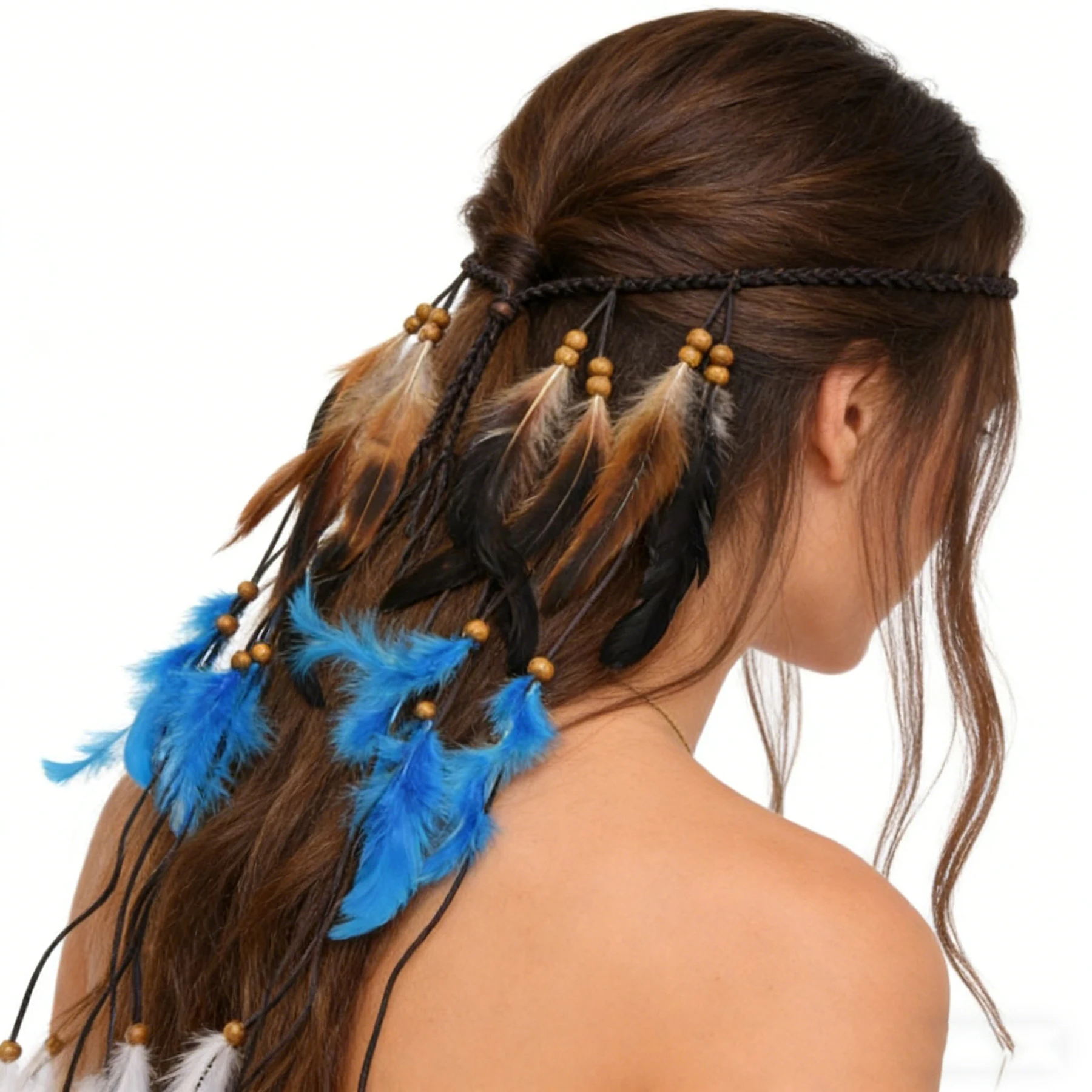 Leather Indian Headband