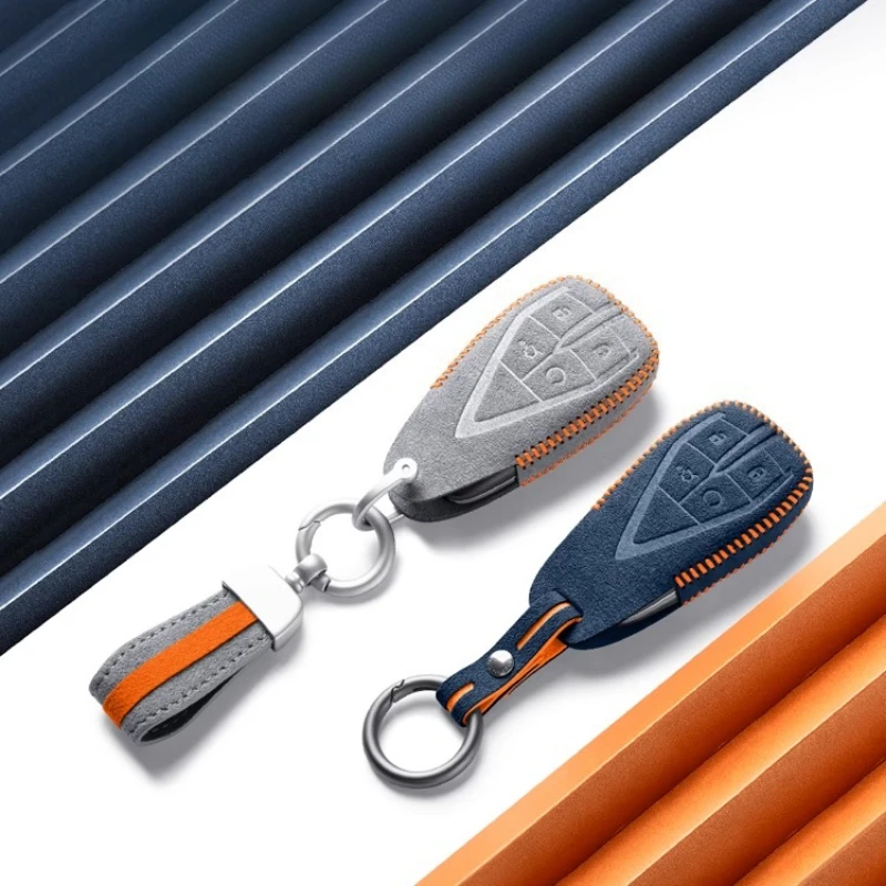 

Suitable for Changan CS35 CS55 CS75 PLUS Suede Car Remote Key Case Cover Multiple Colors To Choose From Better Protection