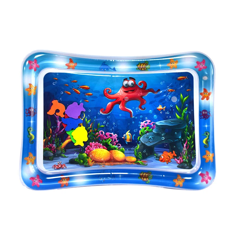 Baby Water Mat Crawling Training Pat Mat Thickened Children's Water Mat Baby Activity Cushion Cold Cartoon Mat Without Water