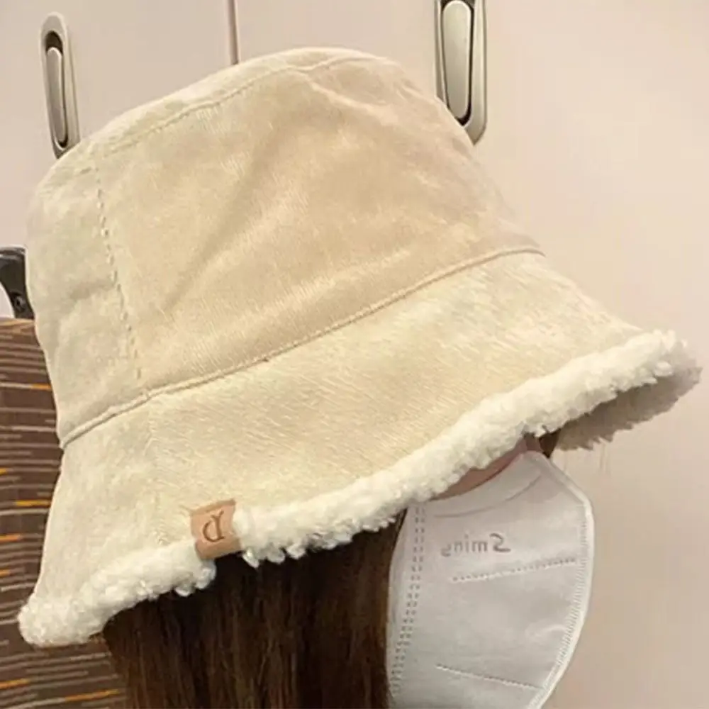 العصرية سروال قصير الشتاء قبعة بحافة سميكة عكسها بنما قبعة امبسوول لينة قبعة الورك للنساء #3