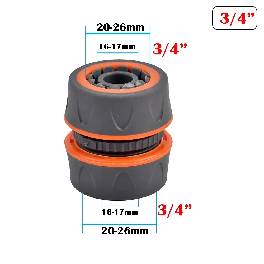 Irrigation System Fitting Garden Hose Quick Connector 1/2 3/4 1 Inch Pipe Coupler Stop Water Connector 16/20/32mm Repair Joint