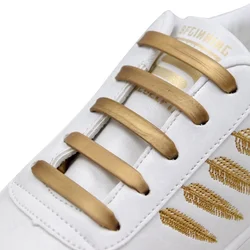 16pcs/set Silicone Shoelaces Elastic No Tie Shoe Laces Kids Adult Fashion Hammer Type Running Sneakers Shoelace for Woman Man