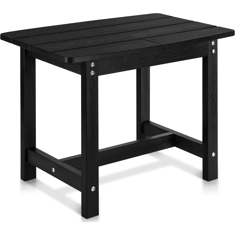 

Adirondack Outdoor Side Table, Waterproof Outside Table, Balcony Modern End Tables 23.5" inch Long for Garden, Pool, Beach