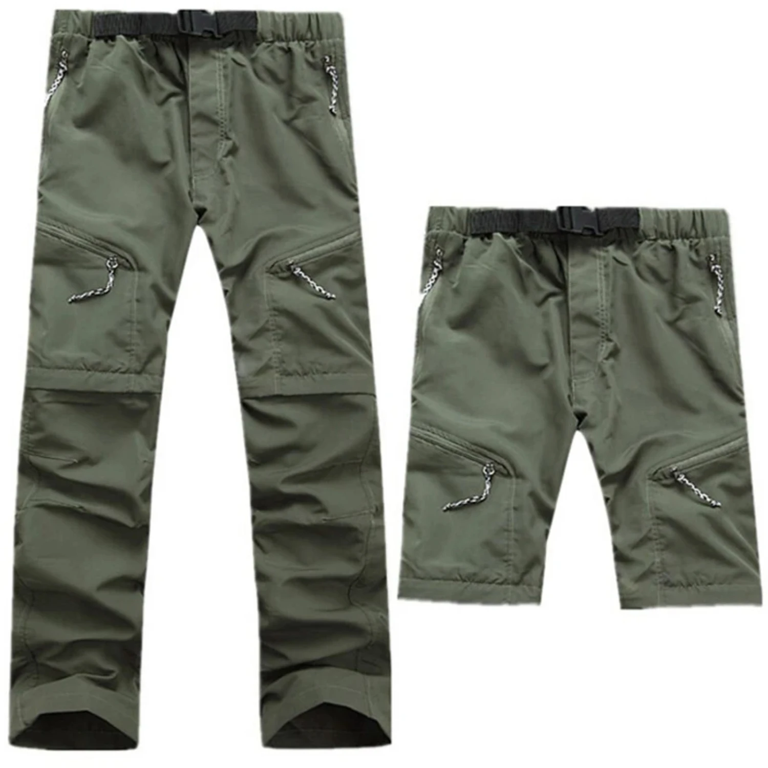 

Summer Quick-drying Pants Lightweight Removable Hiking Climbing Trousers Men Women Outdoor Trekking Fishing Sport Pants Size 3XL