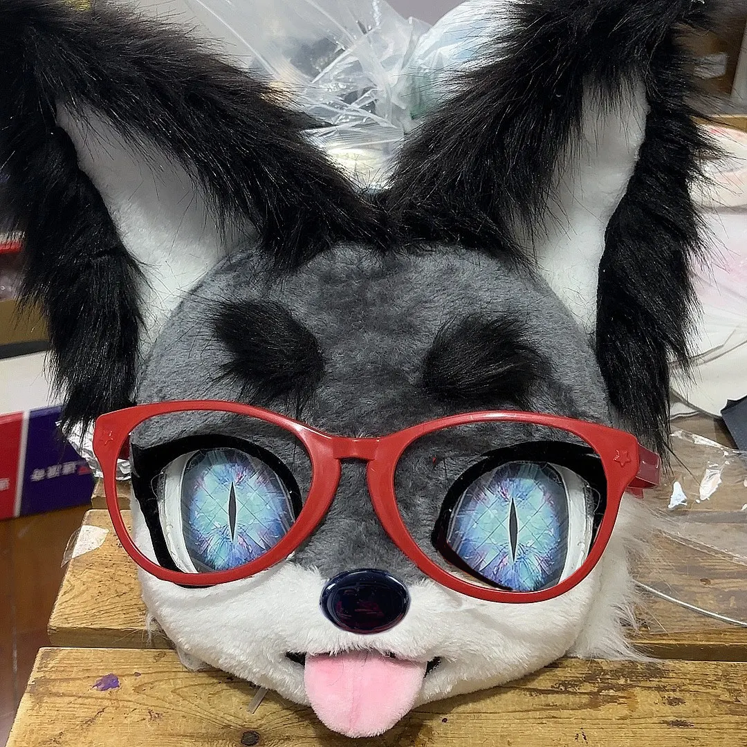 ‌Furry Glasses Frame Multi-color DIY Accessories Oval Star Heart Shape Kigurumi Fursuit Accessories Cosplay