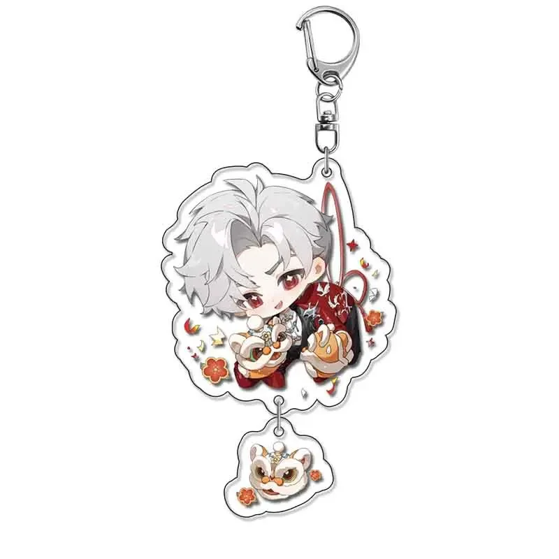 Amour et espace profond Xavier Zayne Rafayel Ralayo Sylus acrylique porte-clés jeu dessin animé mignon charme porte-clés sac étiquette pour Collections