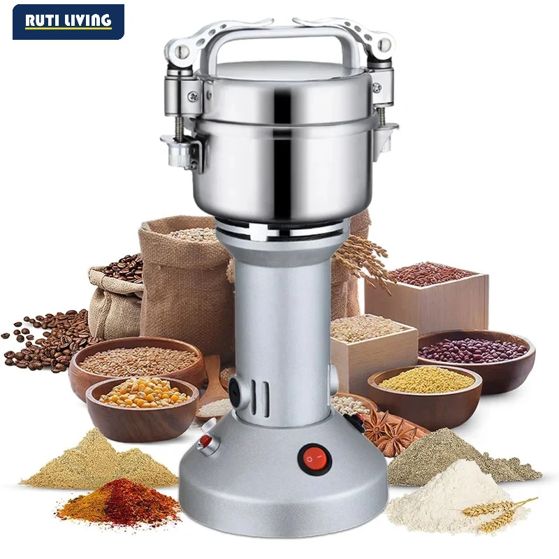 RUTI Electric grain grinder 150g high-speed spice grinder, electric with 3 stainless steel blades, machine