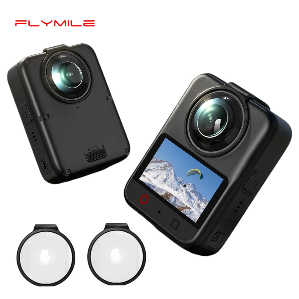 Flymile Lens Guard Cap for DJI OSMO 360 II Camera Glass Lens Protector Anti-Fog Stable Design