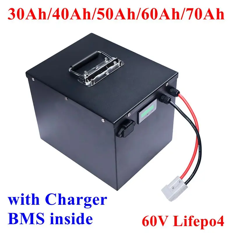 

Lifepo4 аккумулятор 60 В 50 Ач 60 Ач 40 Ач 30 Ач 70 Ач не 48 В 72 В для 2 кВт 3000 Вт 1000 Вт автомобиля снегоход гольф-кар