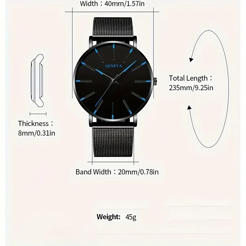 2 Pieces Fashion Women's Quartz Watch Set - Stainless Steel Strap, Perfect for Valentine's Day, Birthday and Holiday Gifts