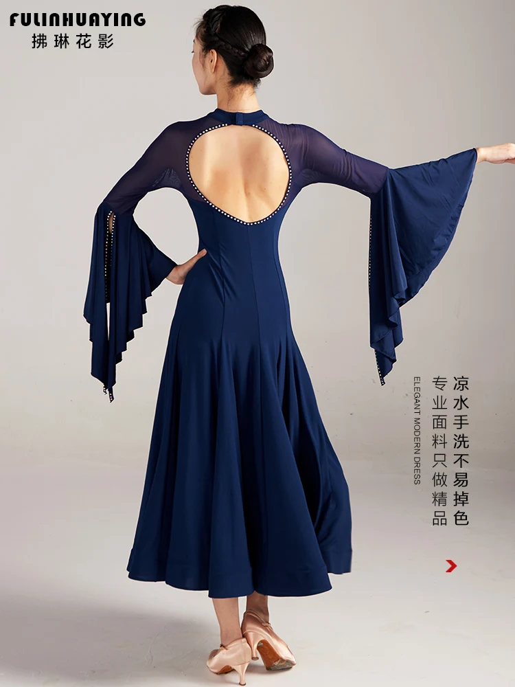 2023 Woman New National Standard Dance Dress Modern Dance High-end Hip Competition Dress Waltz Dance Practice Dress Y0380