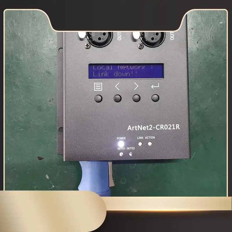 

1 PCS Artnet DMX 512 Ethernet Lighting Controller Interface 2 Converter Box Touch MA2 US Plug-N36R