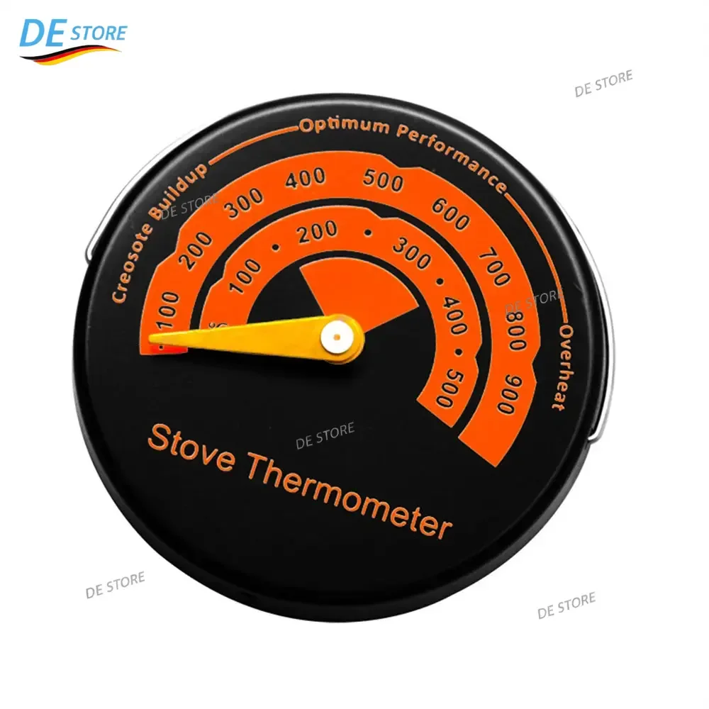 Termometro magnetico per stufe a legna, con intervallo di misurazione da 0 a 500 gradi Celsius, indicatore di temperatura per stufe a legna, indicator
