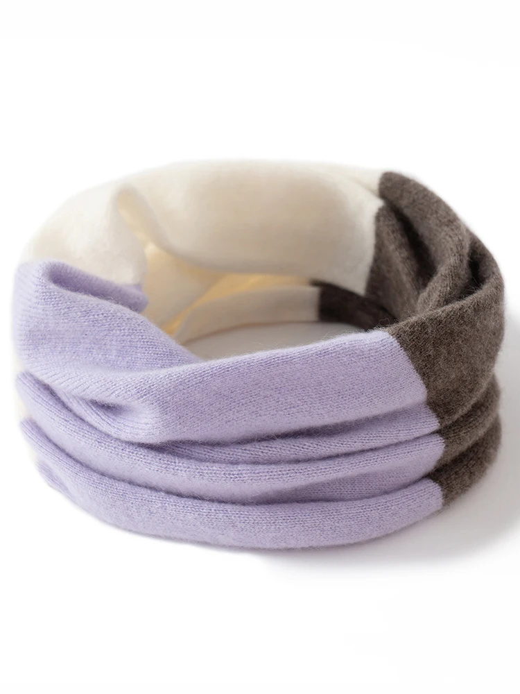 TLOML 新しい女性の 100% カシミヤ 3 色カシミヤスカーフ秋冬ソフト暖かいラップカシミヤニット高品質シックなトップス