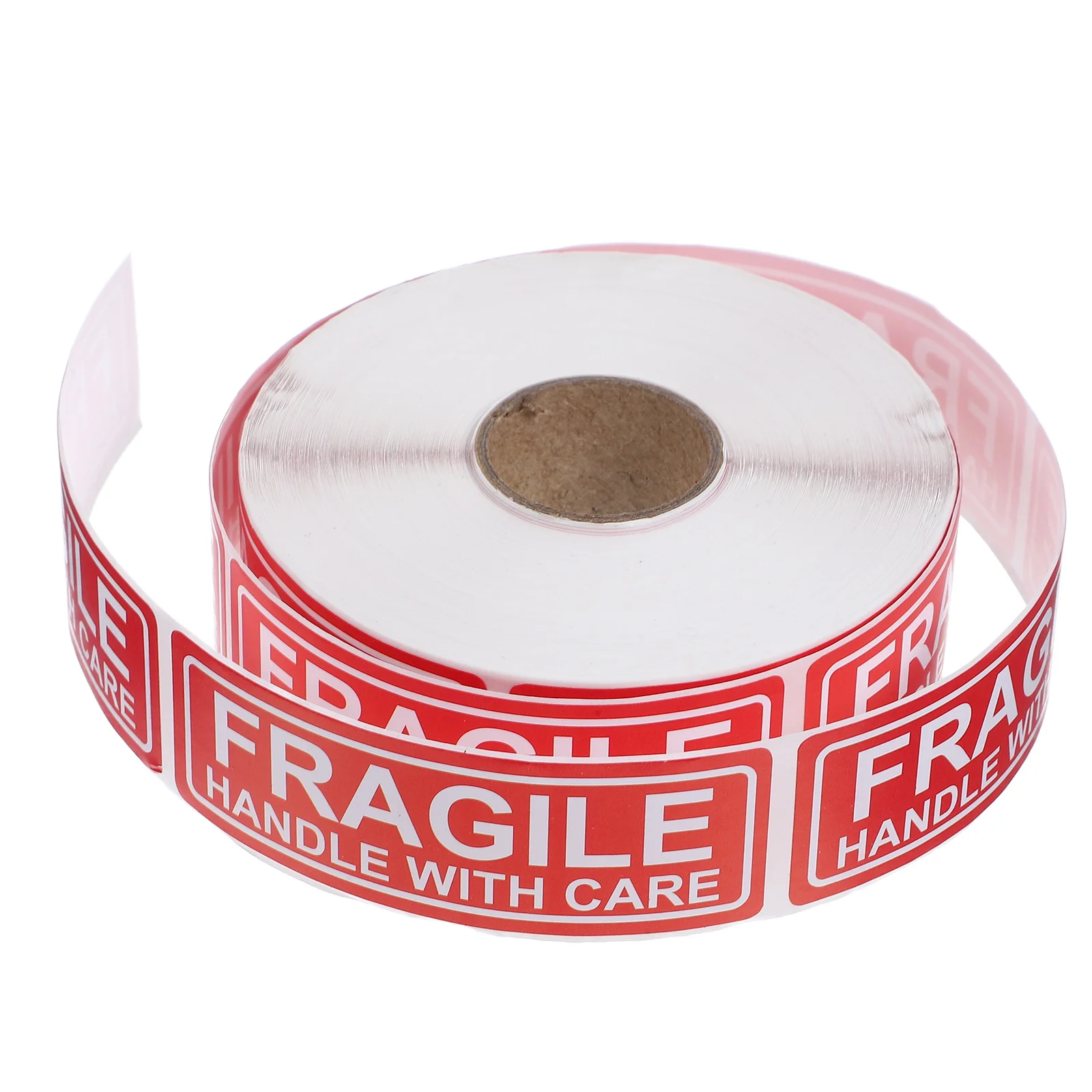 1 Roll Fragile Handle With Care Shipping Stickers Adhesive Warning Labels For Glass Ceramics Protection Eye Catching Design Roll