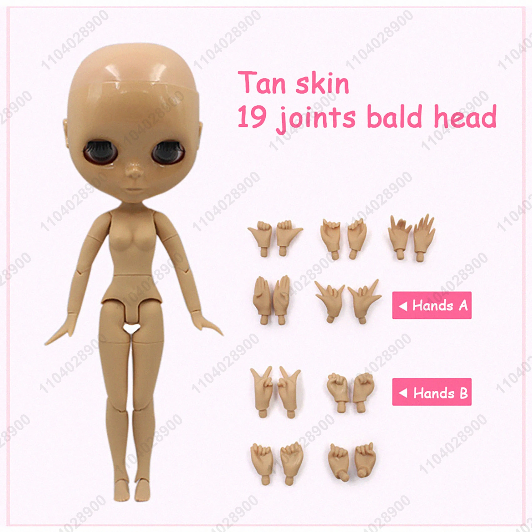 ICY DBS Blyth Puppe 19 Gelenke 30 cm 1/6 Maßstab BJD Körper Glatze Keine Perücke Unbemalt DIY Make-up Praxis Kostüm Puppe für Sammler – Detail 4