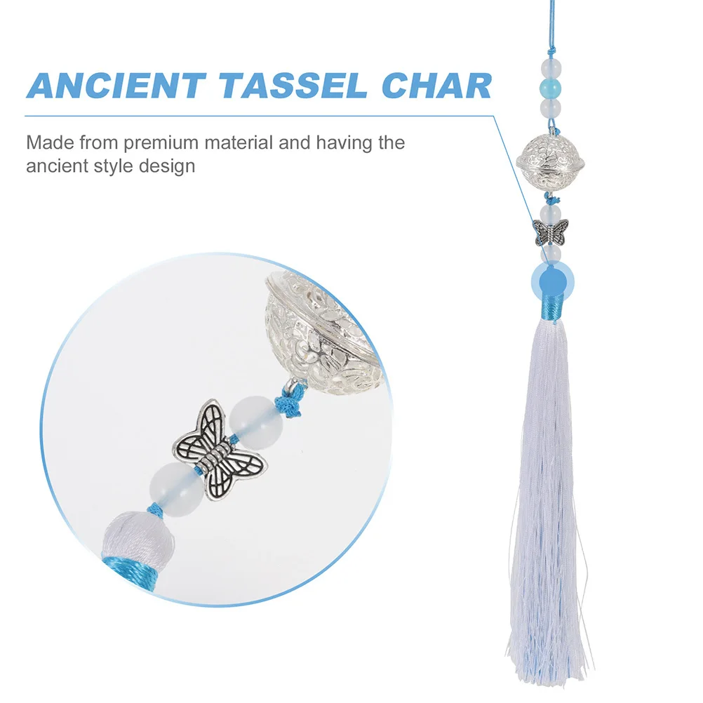 

4Pcs Ancient Tassel Waist Ornaments Bell Pendant Chinese Style Handmade Costume Charms Room Car Decoration