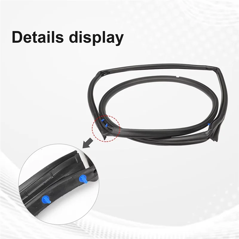 1Pair Front Door Seal Trim Kit For Jeep Wrangler JK 2007-2018 Weather Stripping Kit 55395274AW 55395275AW - view 3