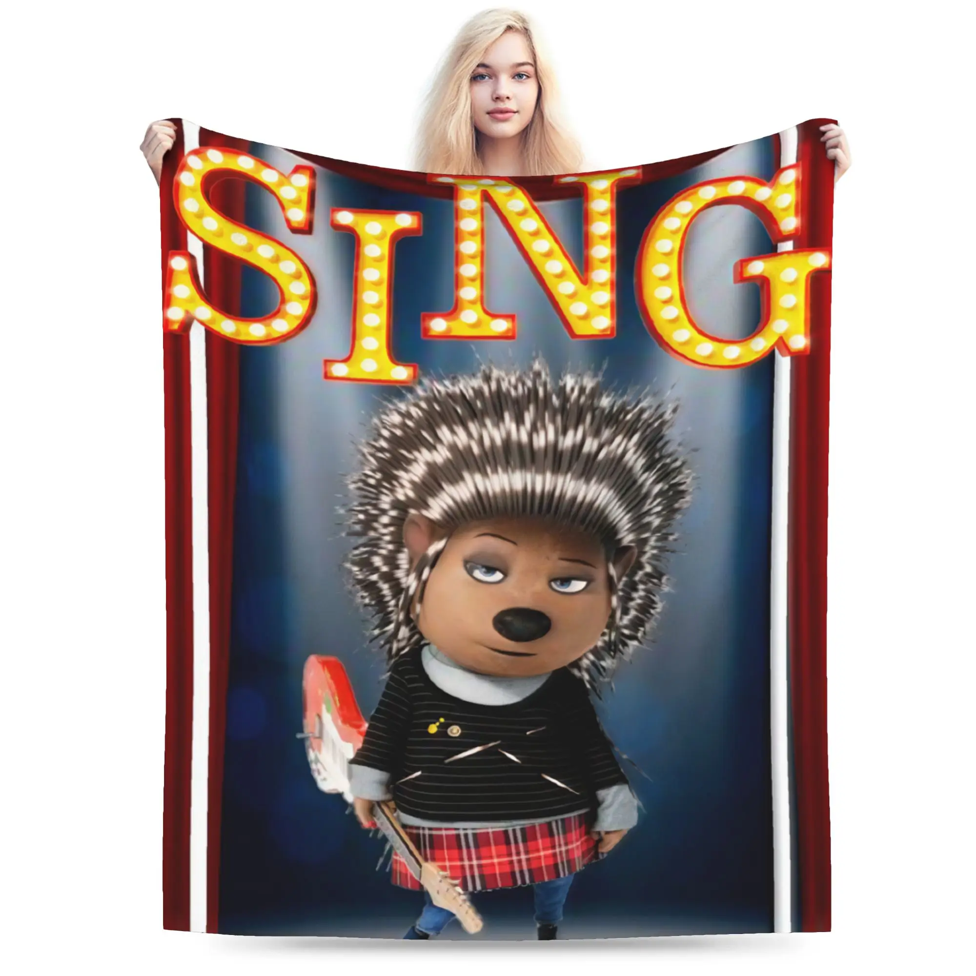 Sing 2 Movie Throw Blanket for Couch  Soft Cozy Plush Blanket 50x60 Inch Multi-size Bedspreads for All Seasons