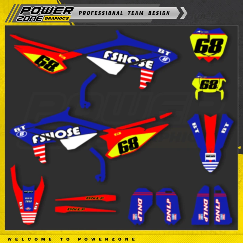 

PowerZone Custom Team Graphic Decal Sticker Kit For BETA 2023 2024 2025 RR ENDURO 125 200 250 300RR 350 390 430 480 01