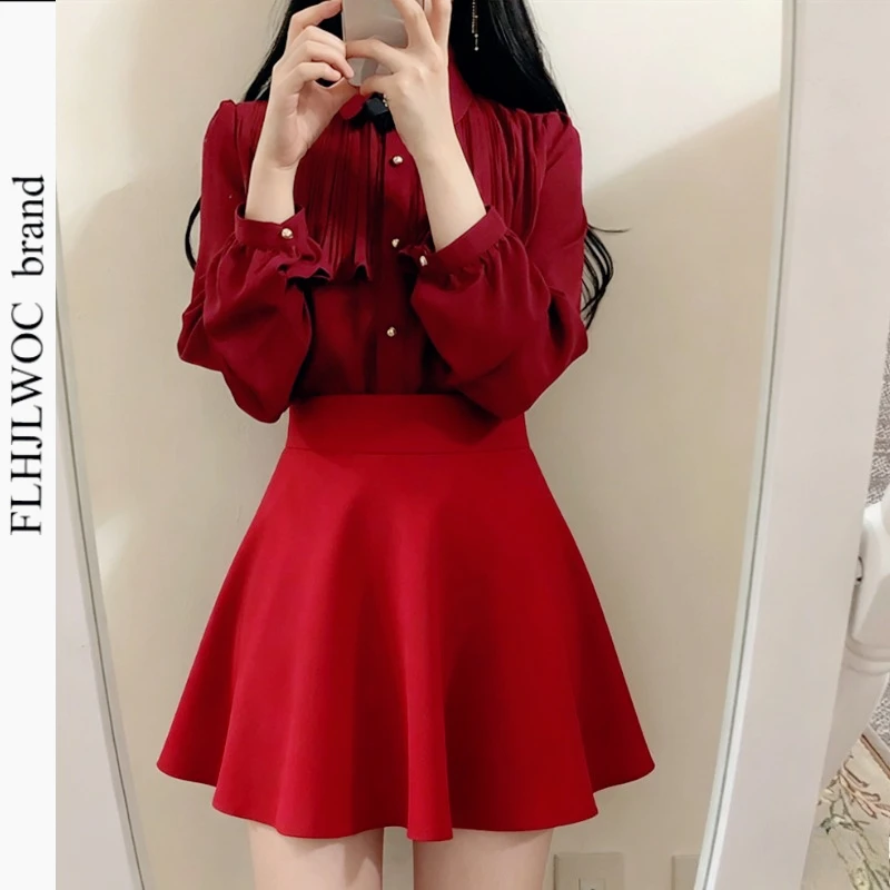 2026 Spring Women\'s Cute Sweet Vintage Ruffled Tops Hot Sales Button Elegant Formal Shirts Blouses White 12016