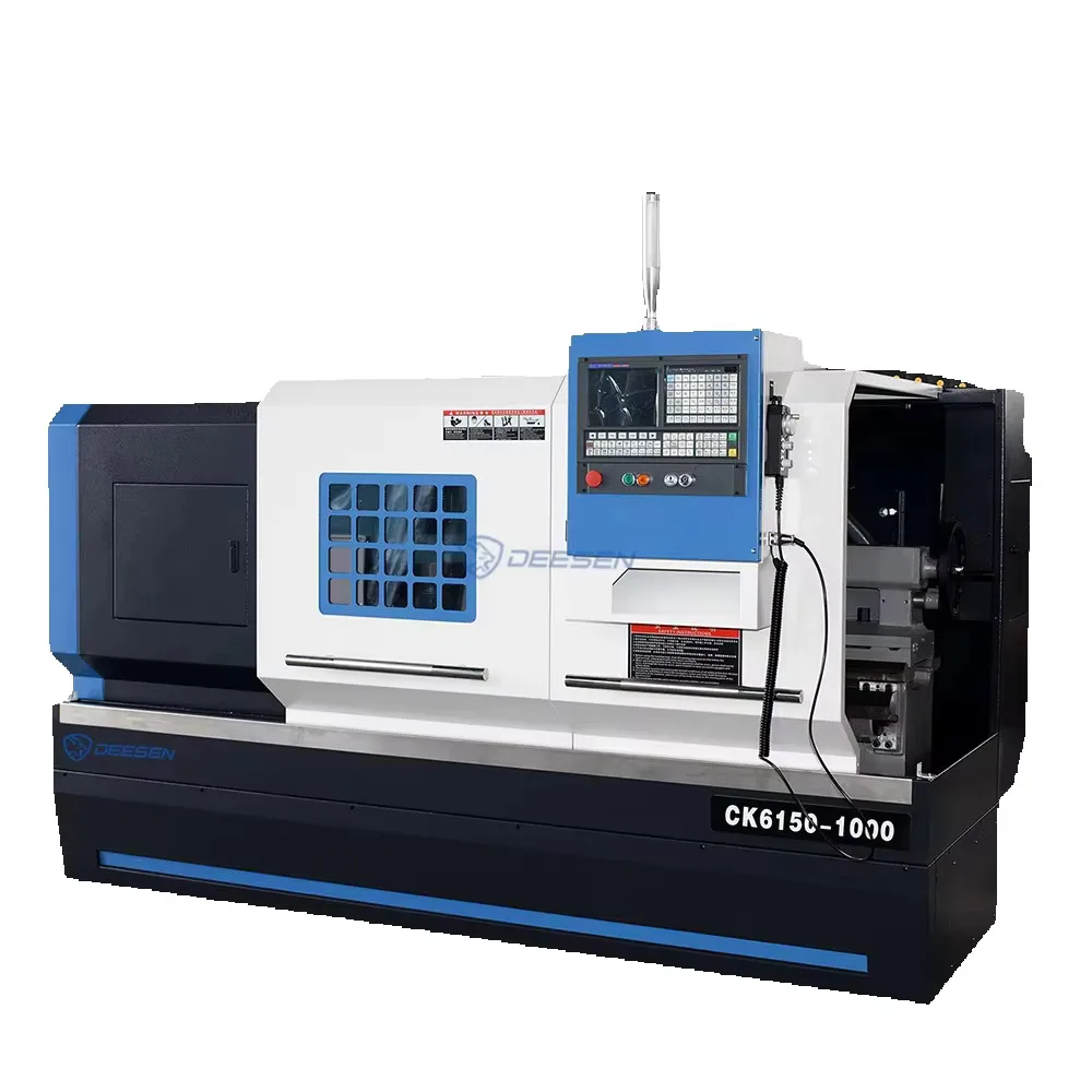 Hinery الأوتوماتيكية Ck6140 Ck6150 Ck6180 معدن أفقي عالي الدقة مخرطة CNC Hine