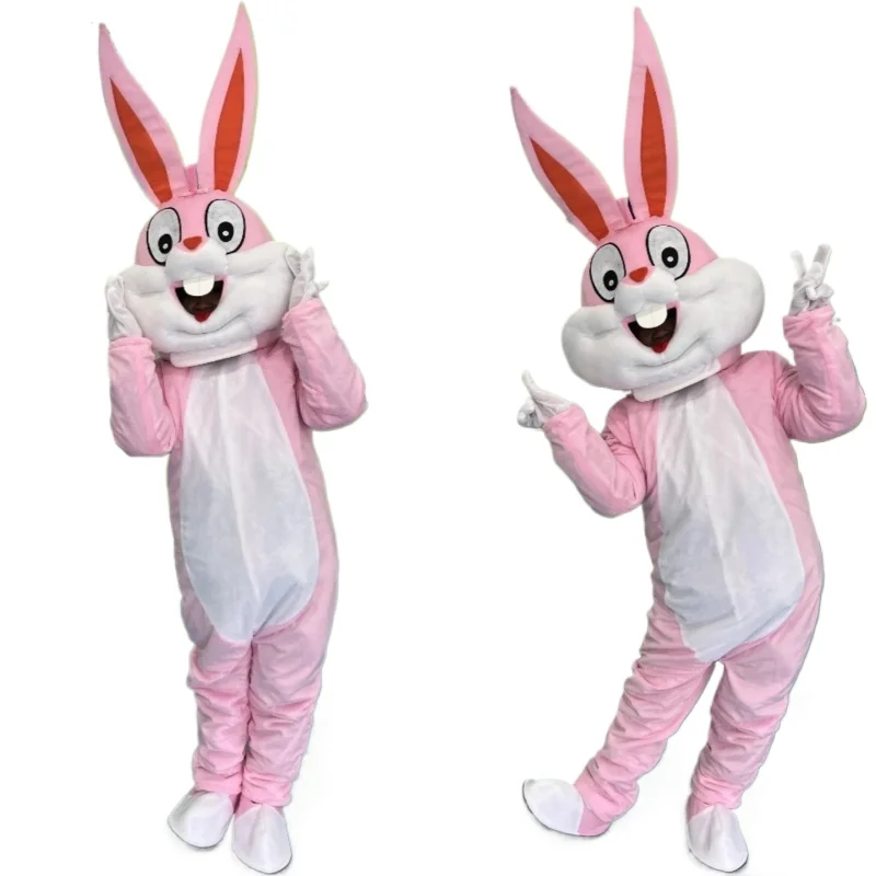 

4 Colors Bunny Rabbit Cosplay Costume Cartoon Mascot Advertising Stage Perform Fancy Dress Birthday Party Animal Carnival Props