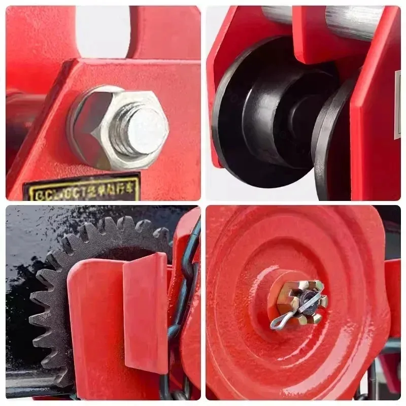 1t-t-shaped-manual-pushing-sports-car-i-beam-pulley-monorail-running-pulley-hand-pulled-car-sturdy-and-durable-traveling-trolley