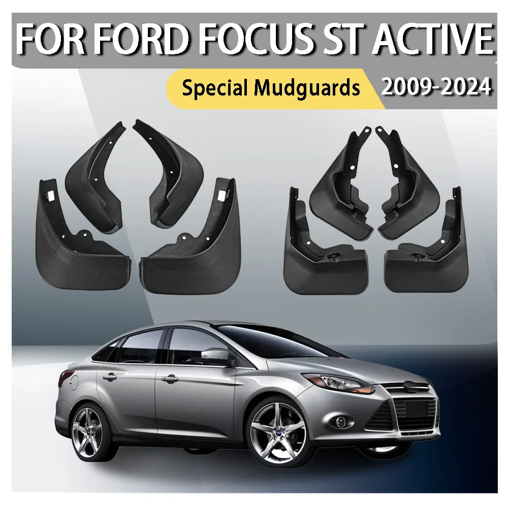 ABS Plastic Car Decoration Special Mudguards For Ford Focus ST Active 2009 2010 2011 2012 2013 2014 2015 2016 2017 2009-2024